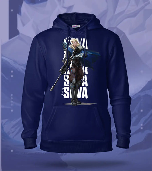 Sova | Valorant – Hunter’s Focus Regular Hoodie Clearance Sell - Navy / XS - Valorant