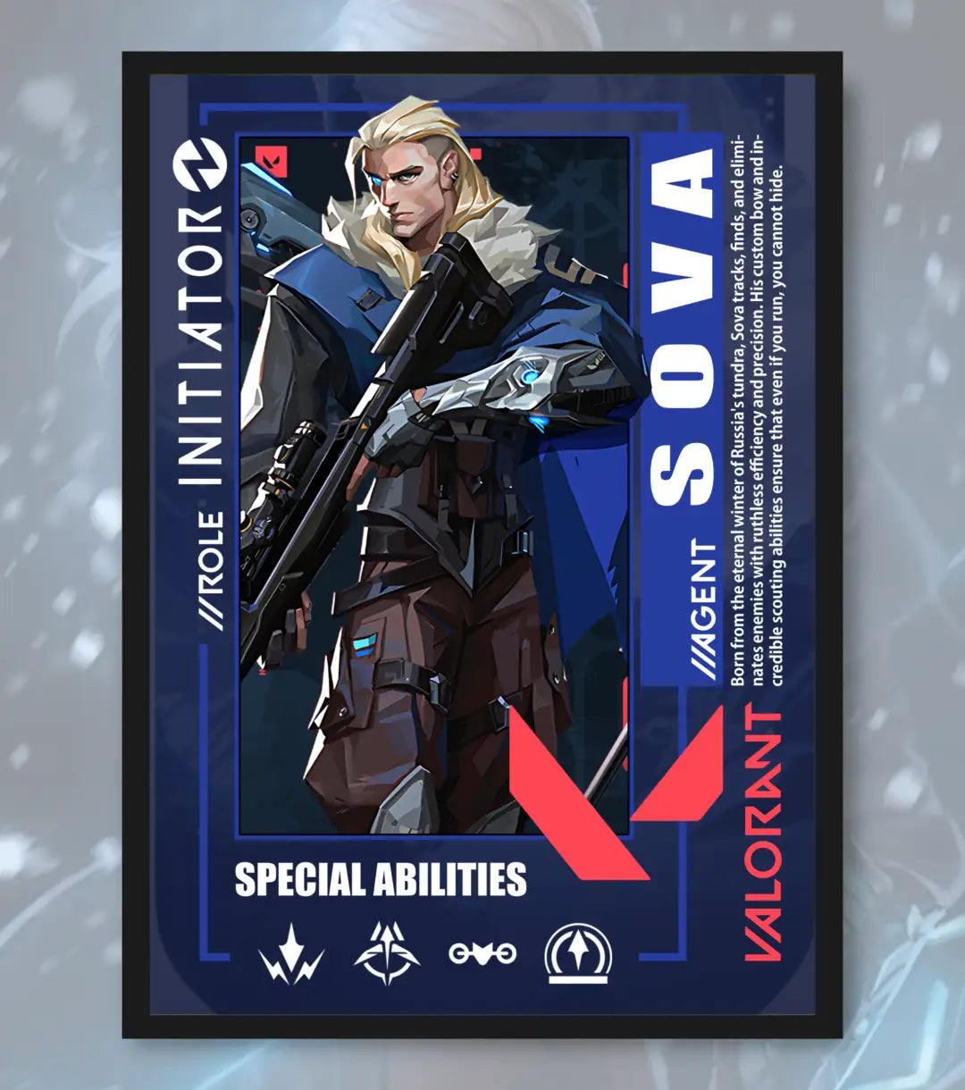 Sova Valorant Poster – Precision Recon Wall Art | Aim Track Dominate - Valorant