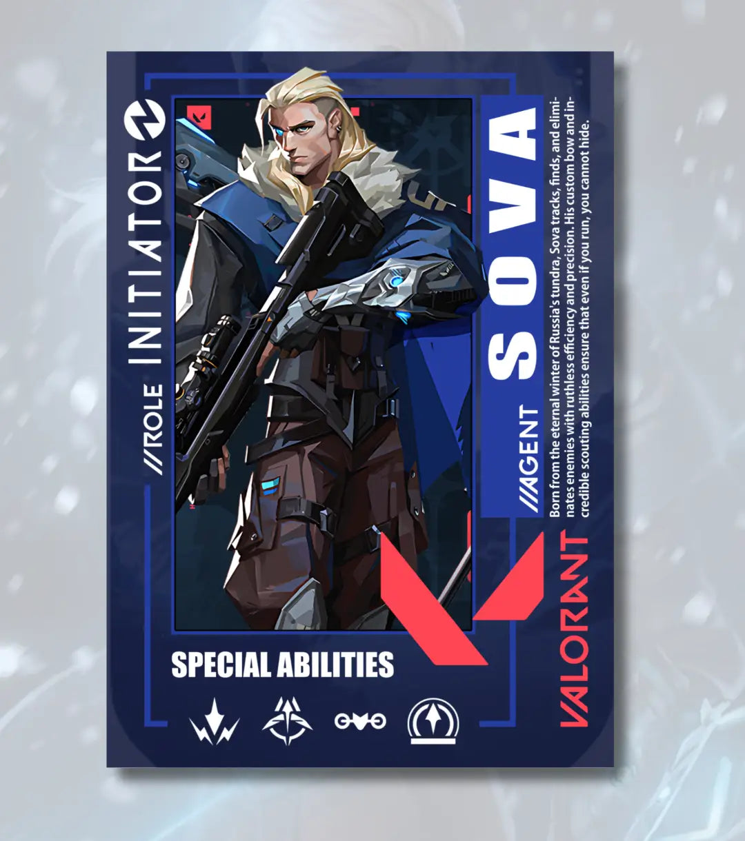 Sova Valorant Poster – Precision Recon Wall Art | Aim Track Dominate - Valorant