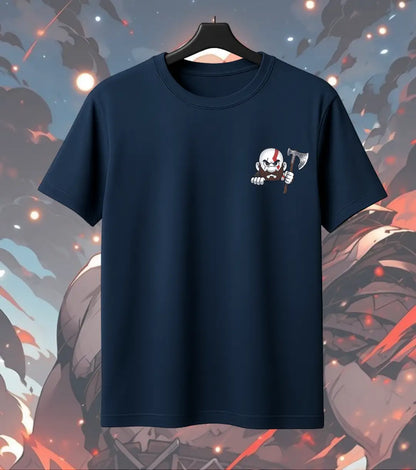 Super Badass Gods Graphic Oversized T-Shirt – Warrior Cartoon Gamer Streetwear T-Shirt - God of War