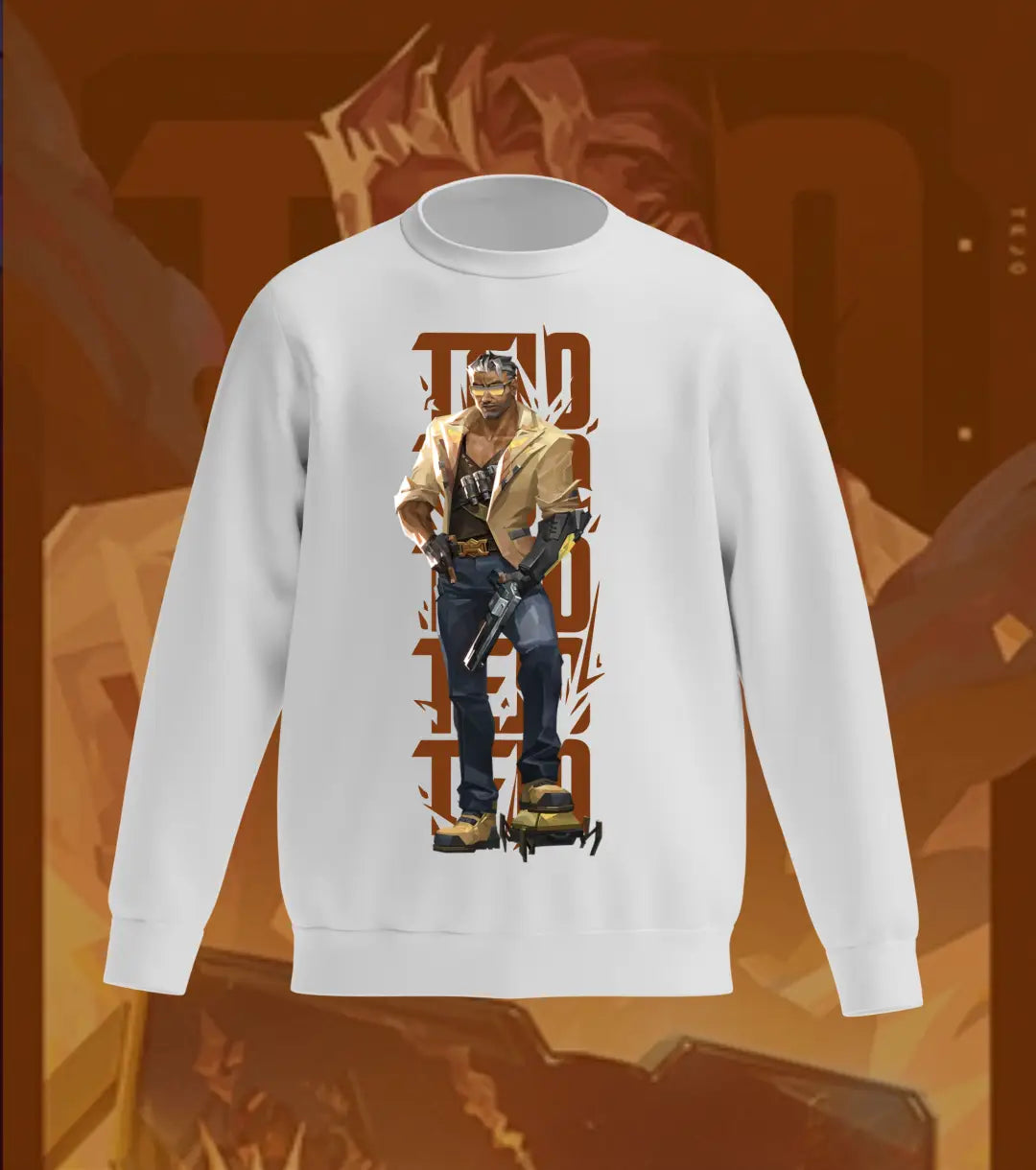 Tejo Heatwave Sweatshirt – Valorant Edition - Gray / Regular / XS - Valorant