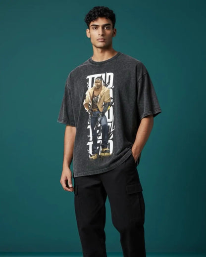 Tejo – Street Enforcer Valorant Acid Wash Tee | Bold Gamer Streetwear - Black / XS - Valorant