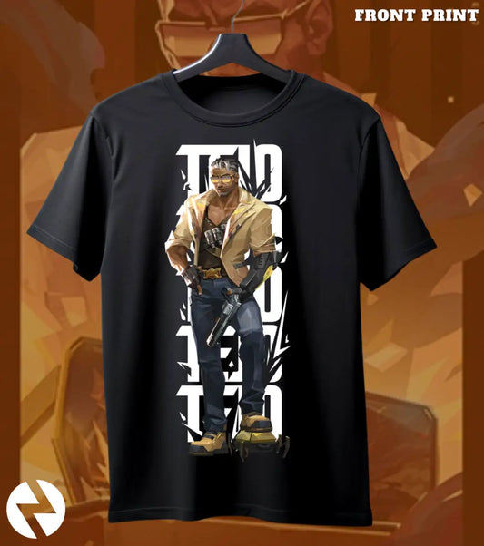 Tejo - Street Enforcer Valorant T Shirt | Controlled Chaos Tee - Front Only / Black / S - Valorant