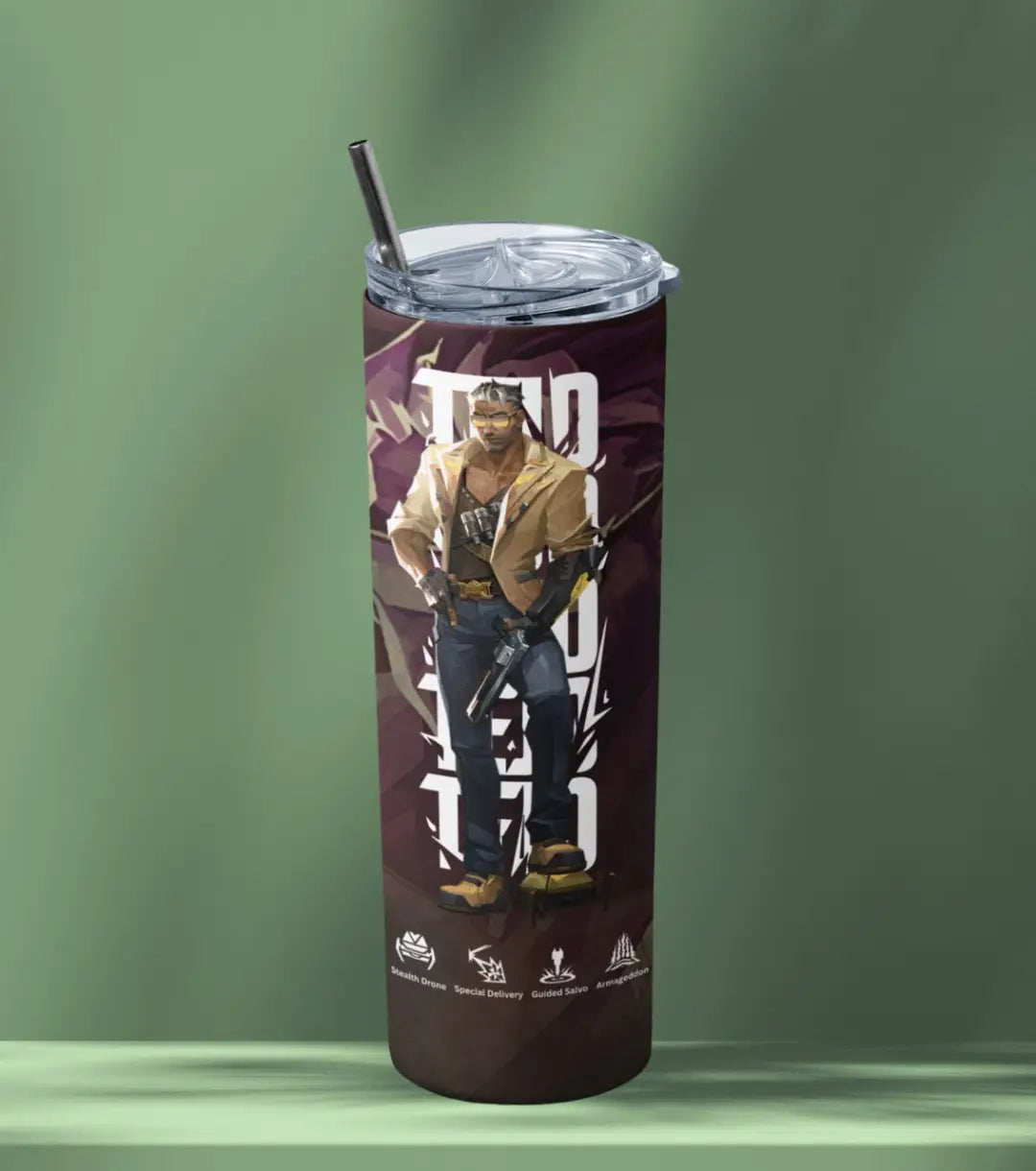 Tejo Valorant Tumbler – Street Enforcer | Hydration On Command - Valorant