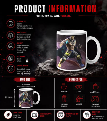 Tekken 8 Jin Kazama Coffee Mug | Premium Gaming Mug for Tekken Fans - Mug