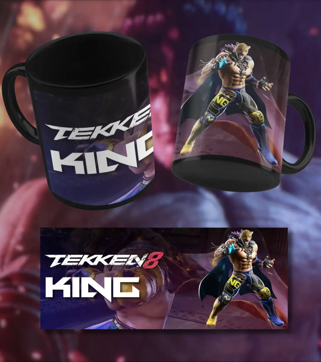 Tekken 8 Jin Kazama Coffee Mug | Premium Gaming Mug for Tekken Fans - Black - Mug