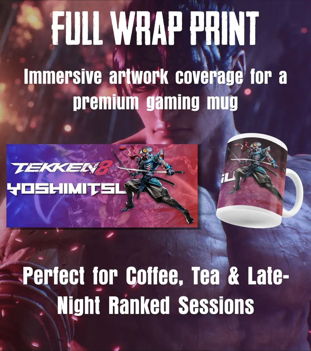 Tekken 8 Yoshimitsu Gaming Mug | Premium Ceramic Coffee Mug - Mug