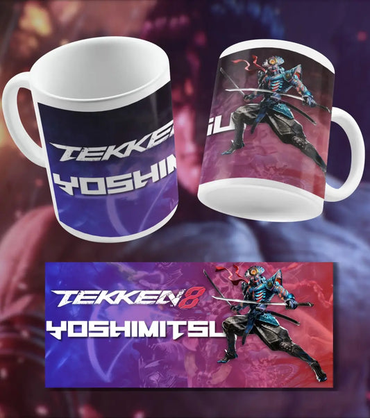 Tekken 8 Yoshimitsu Gaming Mug | Premium Ceramic Coffee Mug - White Mug - Mug