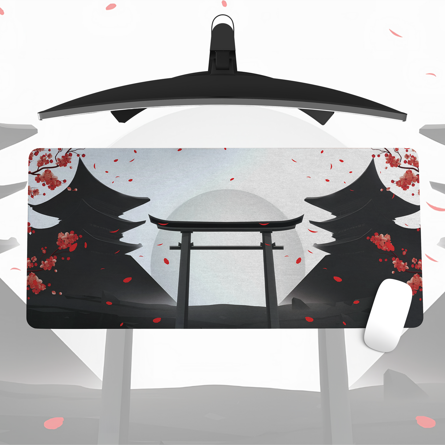 Torii Sunset Desk Mat – Japanese Aesthetic Mouse Pad