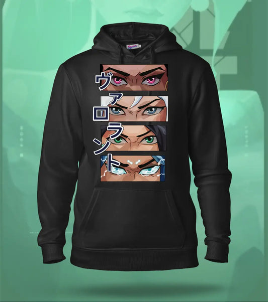Valorant Eyes Regular Hoodie | Japanese Edition - Black / XS - Valorant