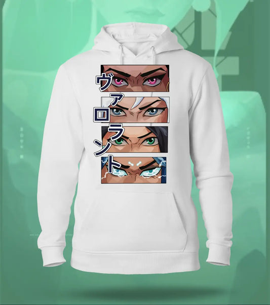 Valorant Eyes Regular Hoodie | Japanese Edition - White / XS - Valorant