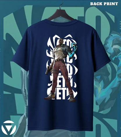 VETO Valorant Agent Graphic Tee - Back (Dual Print) / Navy / S - Valorant