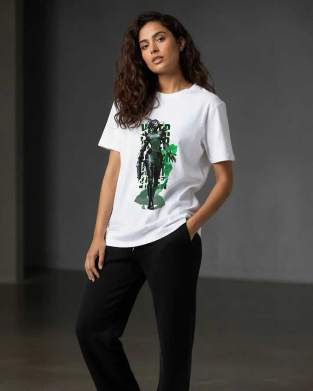 Viper - Toxic Crown Valorant T Shirt | Poison the Meta Tee - Front Only / White / S - Valorant