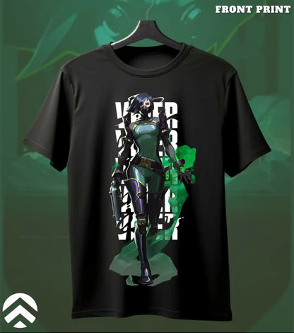Viper - Toxic Crown Valorant T Shirt | Poison the Meta Tee - Front Only / Black / S - Valorant