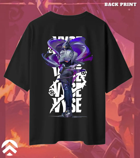 Vyse – Shadow Serpent Valorant Oversized T Shirt | Heavyweight Streetwear - Black / XS / 180GSM - Valorant