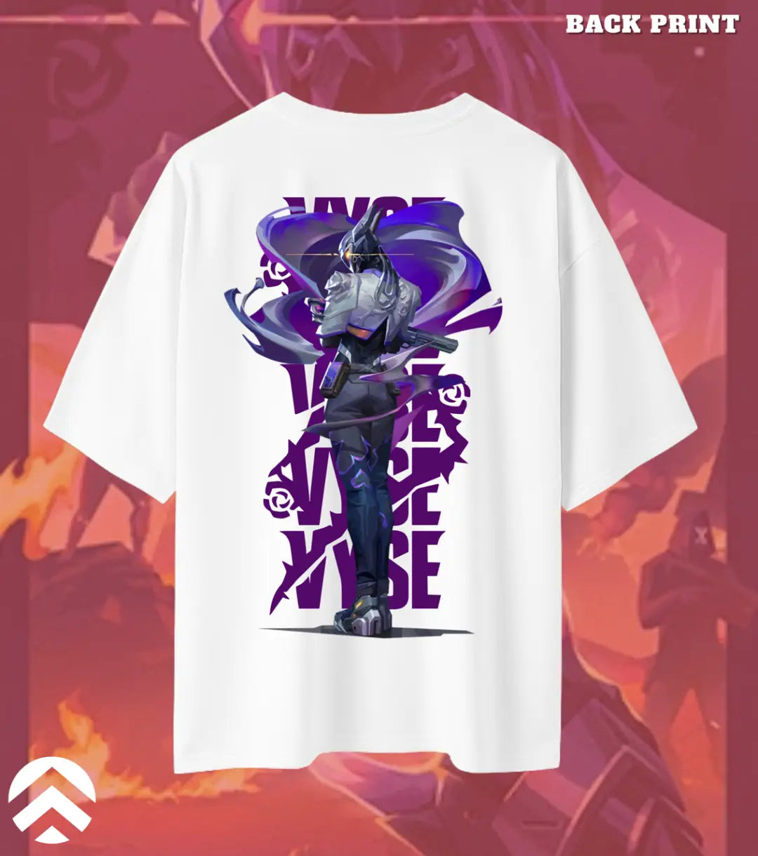 Vyse – Shadow Serpent Valorant Oversized T Shirt | Heavyweight Streetwear - White / XS / 180GSM - Valorant