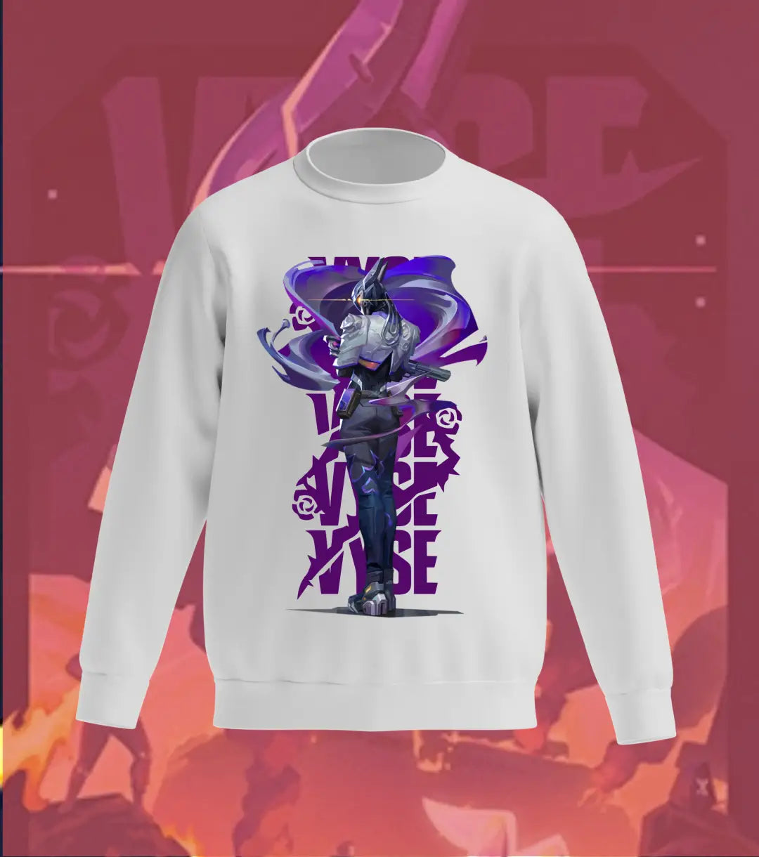 Vyse Shadow Surge Sweatshirt – Valorant Edition - Gray / Regular / XS - Valorant