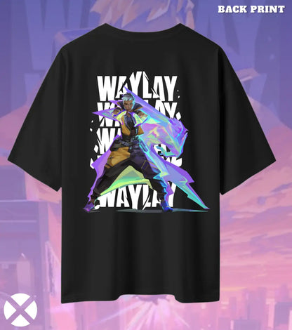 Waylay – Phantom Mirage Valorant Oversized T Shirt | Bold Casual Energy - Black / XS / 180GSM - Valorant