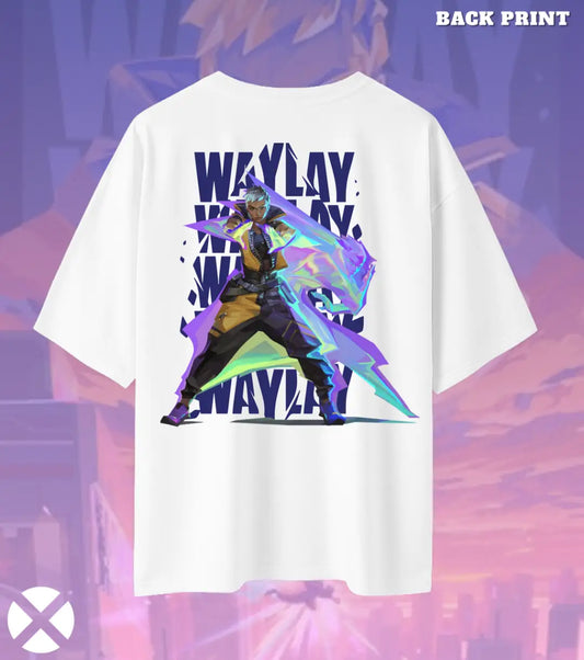 Waylay – Phantom Mirage Valorant Oversized T Shirt | Bold Casual Energy - White / XS / 180GSM - Valorant