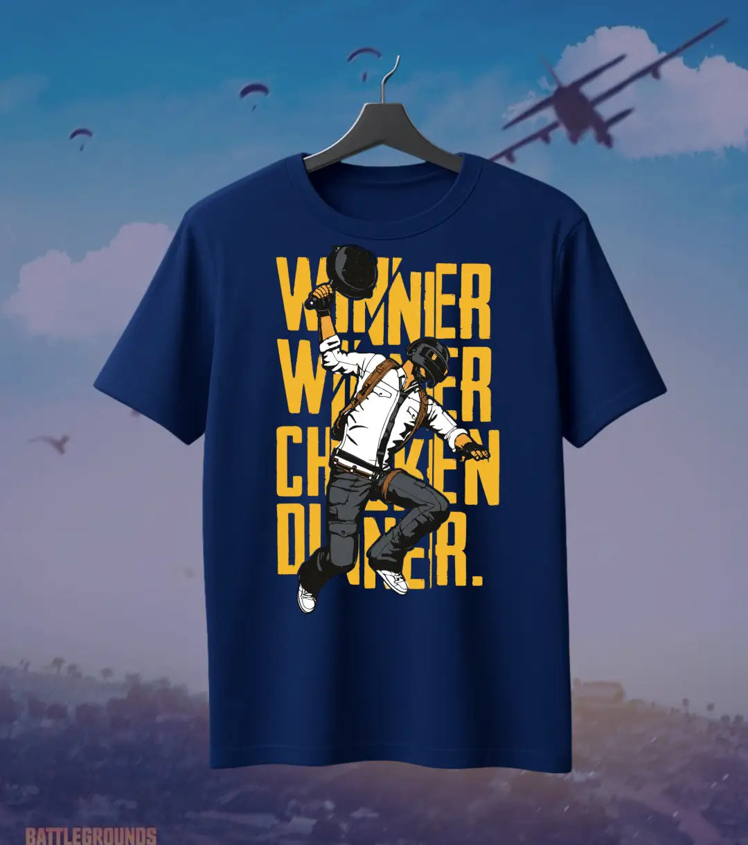 Winner Winner Chicken Dinner BGMI T-Shirt | PUBG Victory Tee - BGMI/PUBG