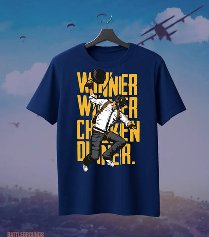 Winner Winner Chicken Dinner BGMI T-Shirt | PUBG Victory Tee - BGMI/PUBG