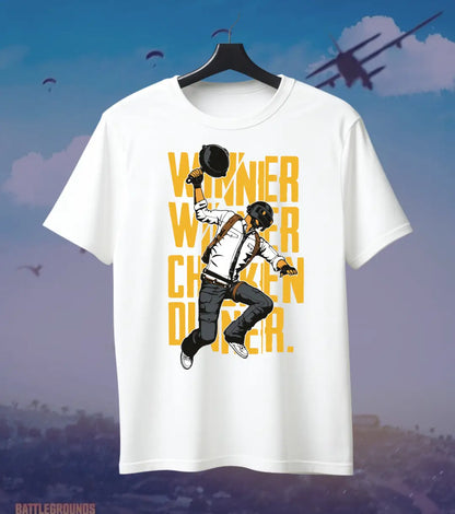 Winner Winner Chicken Dinner BGMI T-Shirt | PUBG Victory Tee - BGMI/PUBG
