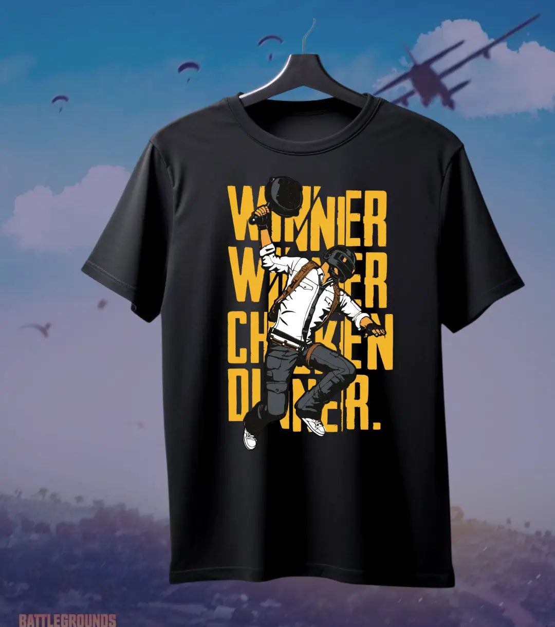 Winner Winner Chicken Dinner BGMI T-Shirt | PUBG Victory Tee - BGMI/PUBG