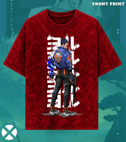Yoru – Riftwalker Valorant Acid Wash Tee | Bold Gamer Streetwear - Valorant